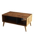 HABITAT ET JARDIN - Table basse en bois "Exxen" - 90 x 41 x 54 cm - Gris anthracite - vignette