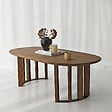 HABITAT ET JARDIN - Table basse en bois "Elysia" - 120 x 60 x 40 cm - Marron - vignette
