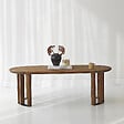 HABITAT ET JARDIN - Table basse en bois "Elysia" - 120 x 60 x 40 cm - Marron - vignette