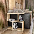 HABITAT ET JARDIN - Table d'appoint en bois "Life" - 60 x 20 x 60 cm - Chêne - vignette