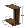 HABITAT ET JARDIN - Table d'appoint en bois "Lun" - 25 x 50 x 48 cm - Marron - vignette