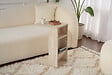 HABITAT ET JARDIN - Table d'appoint en bois "Filinta" - 30 x 40 x 63 cm - Travertin - vignette