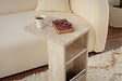 HABITAT ET JARDIN - Table d'appoint en bois "Filinta" - 30 x 40 x 63 cm - Travertin - vignette
