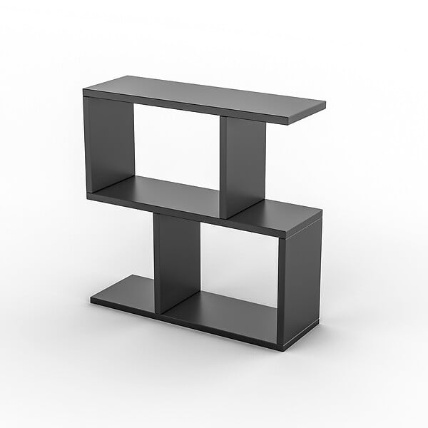 HABITAT ET JARDIN - Table d'appoint en bois "Life" - 60 x 20 x 60 cm - Anthracite - large