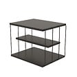 HABITAT ET JARDIN - table d'appoint en bois "Lifon" 50 x 40 x 33 cm - Anthracite - vignette