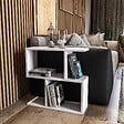 HABITAT ET JARDIN - Table d'appoint en bois "Life" - 60 x 20 x 60 cm - Blanc - vignette
