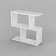 HABITAT ET JARDIN - Table d'appoint en bois "Life" - 60 x 20 x 60 cm - Blanc - vignette