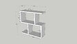 HABITAT ET JARDIN - Table d'appoint en bois "Life" - 60 x 20 x 60 cm - Blanc - vignette