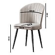 HABITAT ET JARDIN - Ensemble de chaises (2 pièces) en bois "Rubi" - 52 x 42 x 85 cm - Cappuccino - vignette