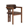 HABITAT ET JARDIN - Chaise en bois "Toscana" - 54 x 54 x 76 cm - Marron / Noyer - vignette