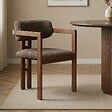 HABITAT ET JARDIN - Chaise en bois "Toscana" - 54 x 54 x 76 cm - Marron / Noyer - vignette