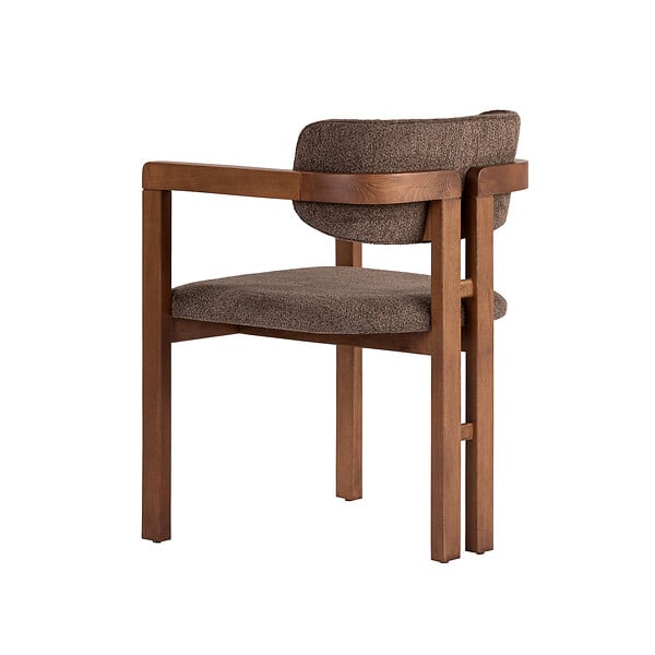 HABITAT ET JARDIN - Chaise en bois "Toscana" - 54 x 54 x 76 cm - Marron / Noyer - large