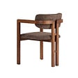 HABITAT ET JARDIN - Chaise en bois "Toscana" - 54 x 54 x 76 cm - Marron / Noyer - vignette