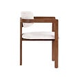 HABITAT ET JARDIN - Chaise en bois "Toscana" - 54 x 54 x 76 cm - Blanc - vignette