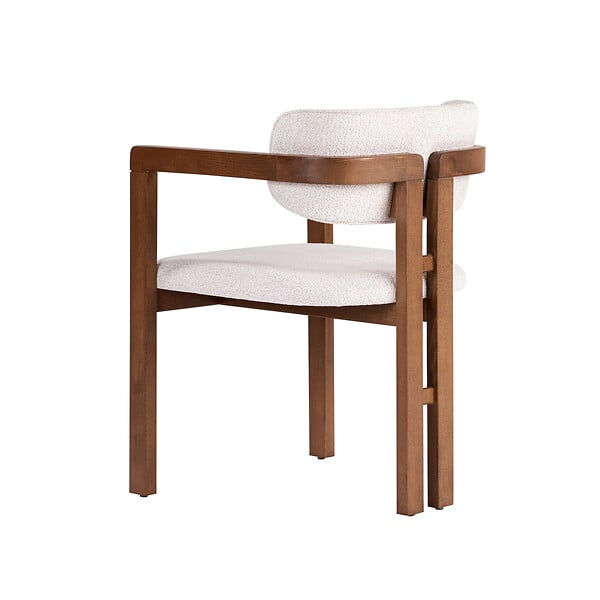 HABITAT ET JARDIN - Chaise en bois "Toscana" - 54 x 54 x 76 cm - Blanc - large