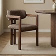 HABITAT ET JARDIN - Chaise en bois "Toscana" - 54 x 54 x 76 cm - Marron / Noyer Foncé - vignette