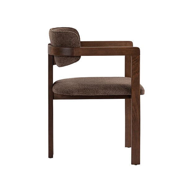 HABITAT ET JARDIN - Chaise en bois "Toscana" - 54 x 54 x 76 cm - Marron / Noyer Foncé - large