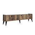 HABITAT ET JARDIN - Meuble TV en bois "Lidya" - 180 x 35 x 49 cm - Marron - vignette
