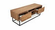HABITAT ET JARDIN - Meuble TV en bois "Laxus" - 140 x 40 x 50 cm - Marron - vignette