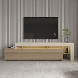 HABITAT ET JARDIN - Meuble TV en bois "Beliz" - 192 x 37 x 53 cm - Beige - vignette