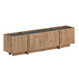HABITAT ET JARDIN - Meuble TV en bois "Lowen" - 180 x 35 x 46 cm - Pin Atlantique / Anthracite - vignette
