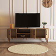 HABITAT ET JARDIN - Meuble TV en bois "Exxen" - 150 x 34 x 52 cm - Marron - vignette