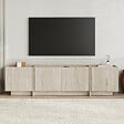 HABITAT ET JARDIN - Meuble TV en bois "Lowen" - 180 x 35 x 46 cm - Travertin - vignette