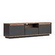 HABITAT ET JARDIN - Meuble TV en bois "Sentinel" - 160 x 30 x 42 cm - Gris anthracite - vignette