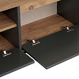HABITAT ET JARDIN - Meuble TV en bois "Sentinel" - 160 x 30 x 42 cm - Gris anthracite - vignette
