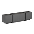 HABITAT ET JARDIN - Meuble TV en bois "Lowen" - 180 x 35 x 46 cm - Anthracite / Noir - vignette