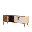 HABITAT ET JARDIN - Meuble TV en bois "Exxen" - 150 x 34 x 52 cm - Blanc - vignette