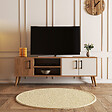 HABITAT ET JARDIN - Meuble TV en bois "Exxen" - 150 x 34 x 52 cm - Blanc - vignette