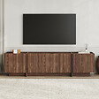 HABITAT ET JARDIN - Meuble TV en bois "Lowen" - 180 x 35 x 46 cm - Noyer Milano - vignette