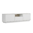 HABITAT ET JARDIN - Meuble TV en bois "Sentinel" - 160 x 30 x 42 cm - Blanc - vignette