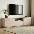 HABITAT ET JARDIN - Meuble TV en bois "Sentinel" - 160 x 30 x 42 cm - Travertin - vignette