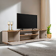 HABITAT ET JARDIN - Meuble TV en bois "Veramont" - 180 x 44 x 44 cm - Crème - vignette