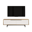 HABITAT ET JARDIN - Meuble TV en bois "ON1-SW" - 160 x 35 x 45 cm - Blanc - vignette