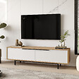 HABITAT ET JARDIN - Meuble TV en bois "ON1-SW" - 160 x 35 x 45 cm - Blanc - vignette