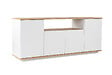 HABITAT ET JARDIN - Buffet en bois "Arista" - 180 x 44.5 x 75 cm - Blanc / Chêne Cadiz - vignette
