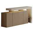 HABITAT ET JARDIN - Buffet en bois "Beliz" - 170 x 35 x 80 cm - Travertin / Chêne Chaud - vignette