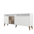 HABITAT ET JARDIN - Console en bois "Milan" - 180 x 35 x 78 cm - Blanc - vignette