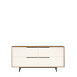HABITAT ET JARDIN - Buffet en bois "ON3-SW" - 160 x 44 x 74 cm - Blanc - vignette