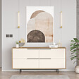 HABITAT ET JARDIN - Buffet en bois "ON3-SW" - 160 x 44 x 74 cm - Blanc - vignette