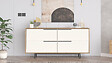 HABITAT ET JARDIN - Buffet en bois "ON3-SW" - 160 x 44 x 74 cm - Blanc - vignette
