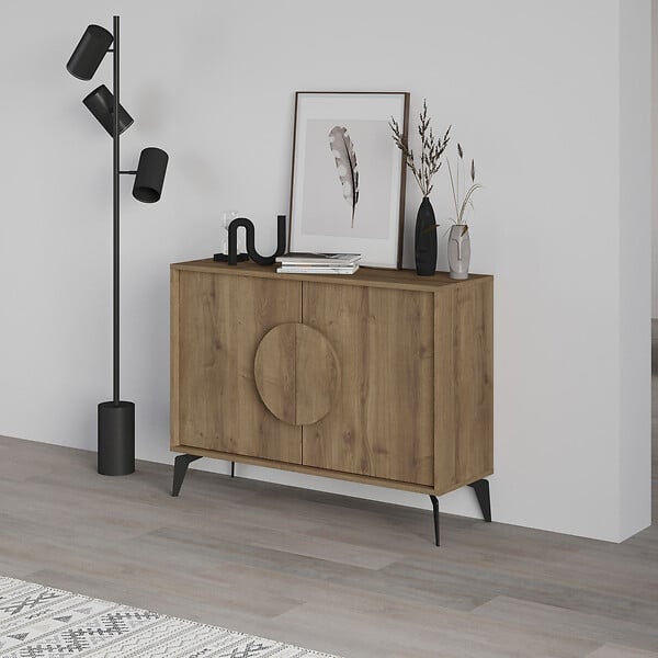 HABITAT ET JARDIN - Buffet en bois "Gora" - 110 x 36 x 82 cm - Marron - large