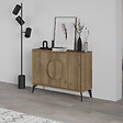 HABITAT ET JARDIN - Buffet en bois "Gora" - 110 x 36 x 82 cm - Marron - vignette