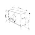 HABITAT ET JARDIN - Buffet en bois "Gora" - 110 x 36 x 82 cm - Marron - vignette
