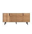 HABITAT ET JARDIN - Buffet en bois "Latina" - 180 x 45 x 80 cm - Marron clair - vignette