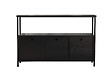 HABITAT ET JARDIN - Buffet en bois "Solace" - 120 x 30 x 77 cm - Noir - vignette
