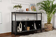 HABITAT ET JARDIN - Buffet en bois "Solace" - 120 x 30 x 77 cm - Noir - vignette